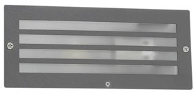 Moderne inbouwlamp donker grijs IP44 - Hurricane