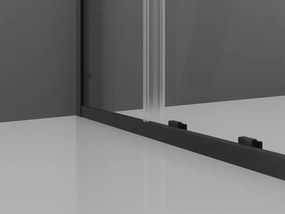 Mexen Exo-S schuifdouchecabine 120 x 90 cm, transparant, zwart - 8151-120-090-70-00