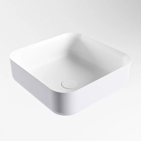 Mondiaz Binx Solid Surface waskom 36x36cm cale / talc