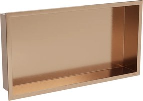 Mexen X-Wall-R nisplank met flens 60 x 30 cm, geborsteld koper - 19C0603010