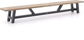 Picknickbank Bellagio | Teakhout | 4 personen | Tuinbank Grijs | 260cm | Kees Smit Tuinmeubelen