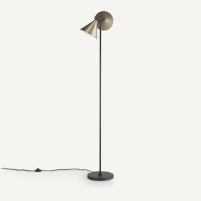 Staande leeslamp in ijzer metaal, Moke