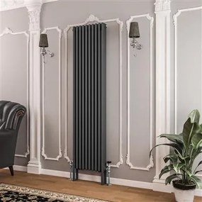 Eastbrook Imperia 3 koloms radiator 45x180cm 2623W antraciet