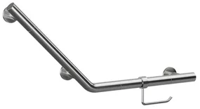 Crosswater Handgreep met WC-rolhouder - schuin - 71.9x33.2cm - Chroom GBA7232C