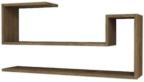 Wandmeubel Bruin Homemania  Luchtige plank, Modern, Walnoot, 100 x 22 x 50