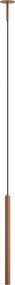 Moderne hanglamp mokka met ingebouwde plafondplaat - Chuba
