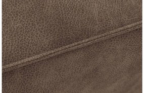 Goossens Hoekbank Hercules bruin, microvezel, 2,5-zits, modern design met ligelement rechts