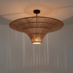 Hanglamp/plafonlamp in rotanØ80 cm, Junita