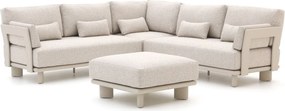 Hoek loungeset Bellagio | 5 personen | Loungeset Beige | Hoekbank Aluminium | 243x243cm | Kees Smit Tuinmeubelen