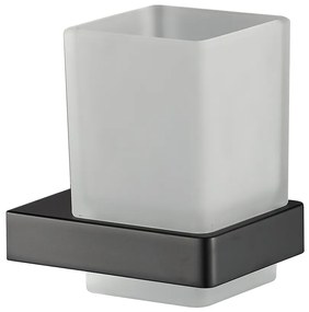 Plieger Altea glashouder met glas mat zwart