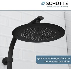 Schutte Maduro Fresh regendoucheset 3 standen zwart mat