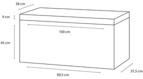 Differnz Somero badmeubelset 100cm antraciet