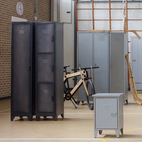 Woood Cas Smalle Lockerkast Metaal - 38x45.5x180cm.