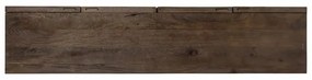 Richmond Interiors Bryant TV-meubel Donkerbruin Mangohout Met Spiegel - 180x40x56.5cm.