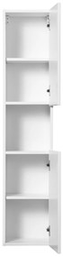 Comad Nova White hoge kast 30x25x140cm wit