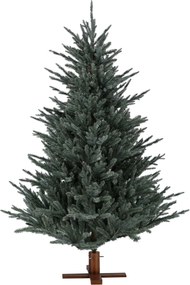 Arkansas Frosted Blue kunstkerstboom - 213 cm - Blauw - Diameter 142 cm - 2846 tips - Houten voet