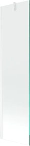 Mexen Next badwand vouwdeur 1-delig 50 x 150 cm, transparant, wit - 895-050-000-00-00-20