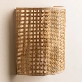 Rotan Wandlamp Ytse ↑22 Cm - Sklum