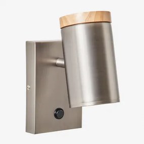 Draaibare Wandlamp Van Ijzer Amaranto Grijs – Chroom - Sklum