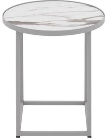 Goossens Salontafel Livia rond, hpl zwart, modern design, 41 x 42 x 41 cm