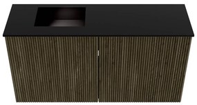 Mondiaz Joya 80cm toiletmeubel shadow met wastafel faye links zonder kraangat urban