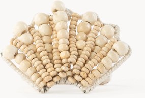 Houten servetringen Shell, 2-delig