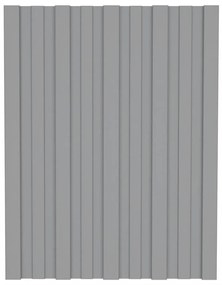 vidaXL Dakpanelen 36 st 60x45 cm gegalvaniseerd staal grijs