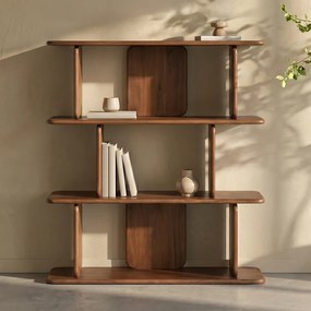 Open Wandkast Bruin - 120x45x140cm.