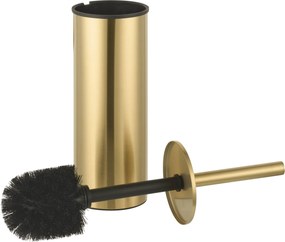 Saqu Nemo toiletborstel met houder 9,2x12x35,2cm geborsteld messing