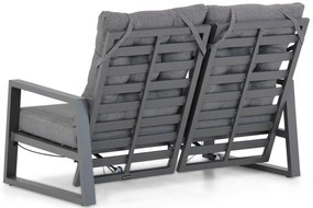 Stoel en Bank Loungeset Aluminium Grijs 4 personen Lifestyle Garden Furniture Batala