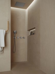 Saniclear Plus inbouw regendouche met inbouw douchekop 30x30cm en 2 standen handdouche RVS