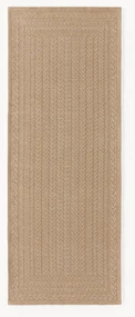 Handgeweven in- & outdoor loper Anil met geometrisch patroon