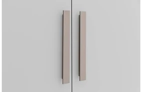 Goossens Kledingkast Easy Storage Ddk, Kledingkast 253 cm breed, 220 cm hoog, 5x glas draaideur