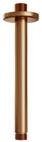 Brauer Copper Carving complete inbouw regendouche set 23 met 20cm douchekop, plafondarm, 3 standen handdouche en glijstang geborsteld koper PVD