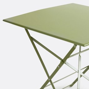 Vierkante plooibare tafel in metaal, Ozevan
