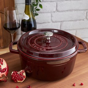 Staub La Cocotte Cocotte 24 cm / 3,7 l, Rond, Grenadine rood - La Cocotte - Staub