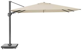 Zweefparasol  3.5x2.6 m T2 (incl. voet en hoes) Taupe-naturel-bruin Platinum Challenger