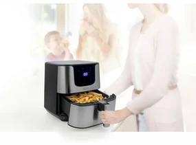 Princess Airfryer digitaal Deluxe XXL 1700 W 5,5 L zwart zilverkleurig