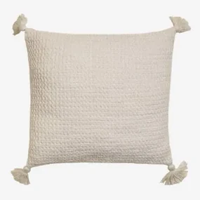 Vierkant Katoenen Kussen (45x45 Cm) Resnais Beige – Crème - Sklum