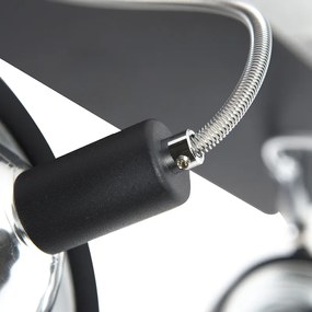 Design spot zwart 2-lichts verstelbaar - Nox