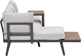 Garden Impressions Tibo loungeset 3-delig - donker grijs