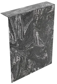 Mondiaz Hope toiletplaat solid surface 100x125cm lava niet voorgeboord