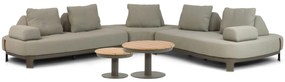 Hoek loungeset 5 personen Aluminium Taupe  4 Seasons Outdoor Santorini/Salerno