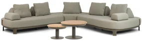 Hoek loungeset 5 personen Aluminium Taupe  4 Seasons Outdoor Santorini/Salerno