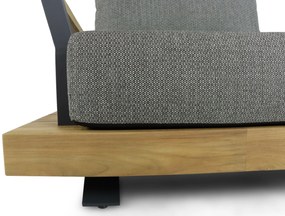 Tuinstoel Aluminium/teak Taupe-naturel-bruin Santika Supreme