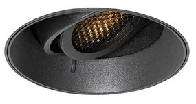 Moderne inbouwspot zwart GU10 rond trimless - Oneon Honey Modern GU10 Binnenverlichting Lamp