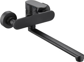 Mexen Milo badkraan lange uitloop, zwart - 71335-70