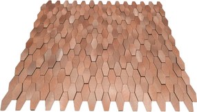 Zelfklevende Mozaïektegels Metaal | Picket 3D Zalm | 31×30 cm | Keuken, Bad &amp; WC