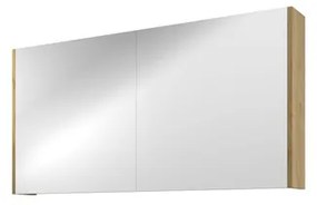 Proline Spiegelkast Comfort met spiegel op plaat aan binnenzijde 2 deuren 120x14x60cm Ideal oak 1808702