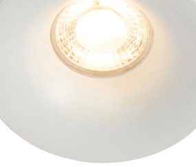 Set van 6 inbouwspots wit GU10 50mm - Gijs Modern GU10 rond Binnenverlichting Lamp